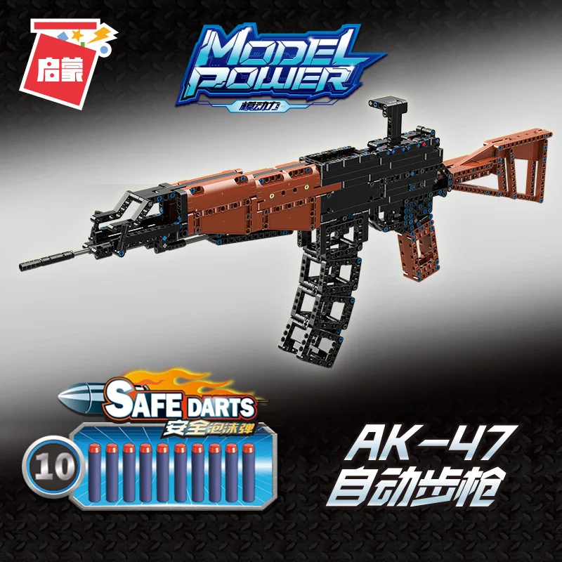 

Новинка 658 шт. высокотехнологичная модель оружия AK47, строительные блоки, пистолеты, кирпичи для PUBG, военное оружие спецназа, игрушки для дете...