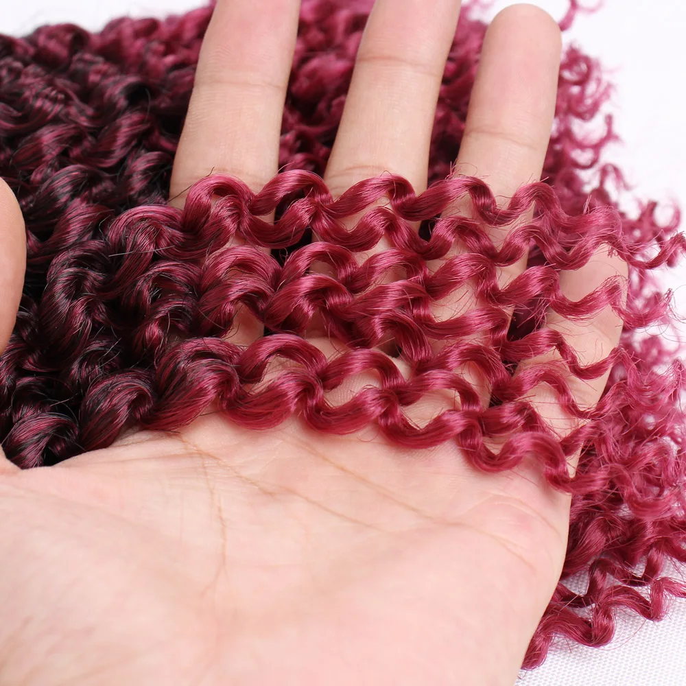 Удлинители волос Marly Bob Ombre 8 дюймов синтетические кудрявые волосы Jerry вязаные Jamaican