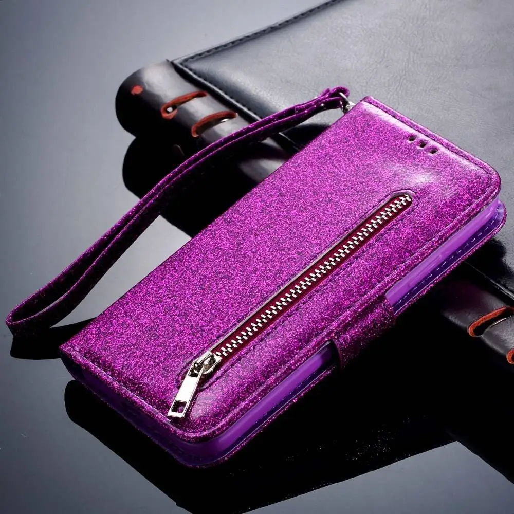 Purple L-FADNUT для samsung S9 чехол S8 S10E плюс S7 Edge кожаный чехол-книжка с откидной крышкой чехол для Galaxy A5 A6 J3 J4 J5 J6 плюс Note 9 - Цвет: Purple