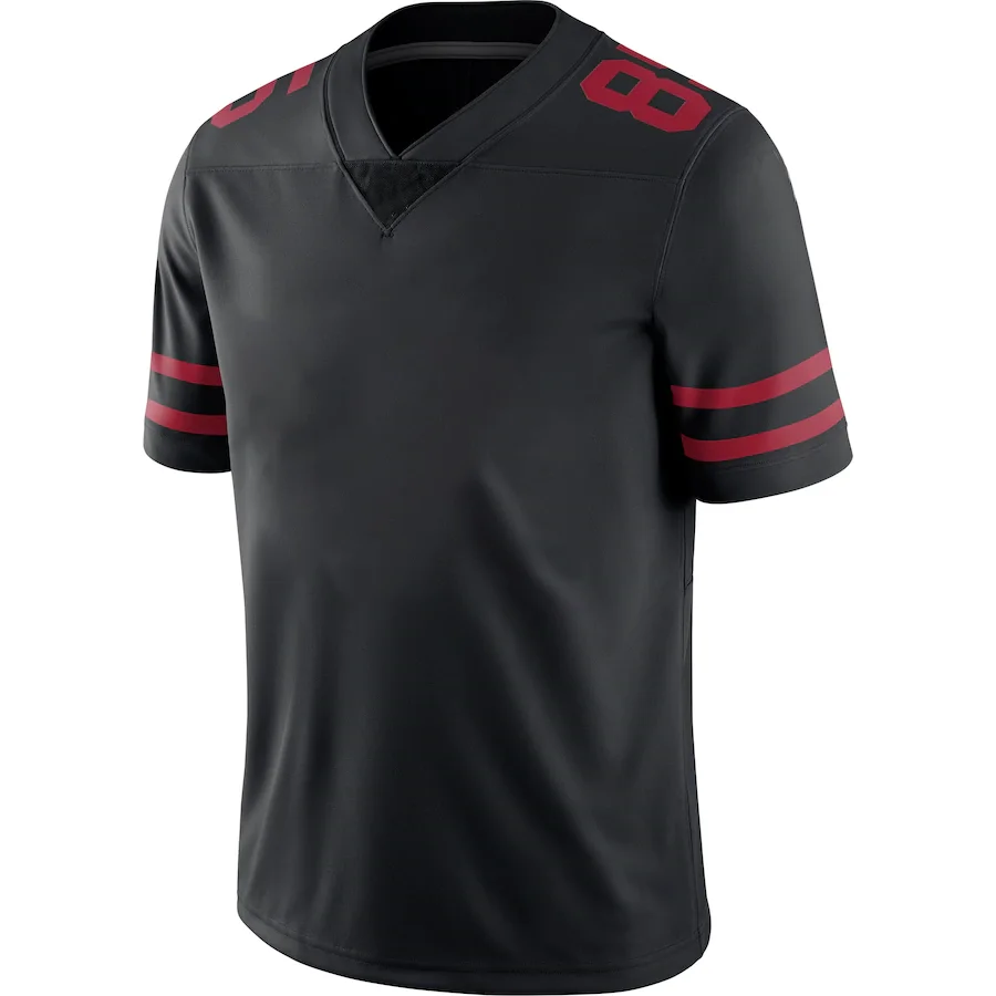 

New 2021 49ers Men's Fans RUGBY JERSEYS Trey Lance Ronnie Lott Deion Sanders Javon Kinlaw American Football Fans Stitch T-Shirts