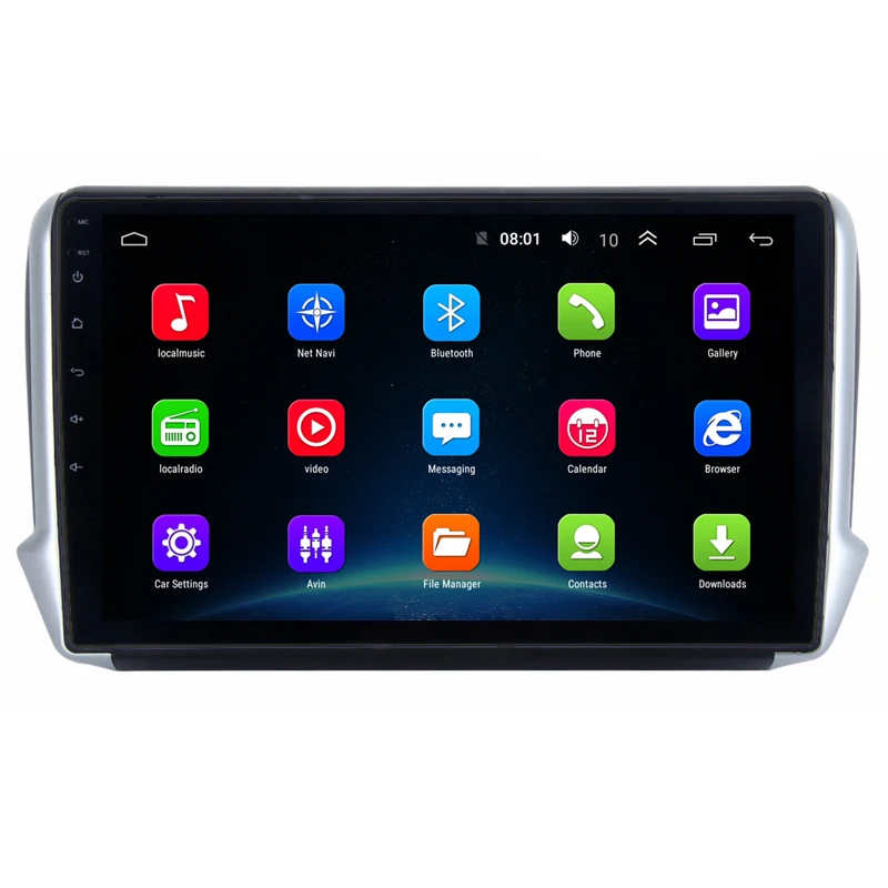 10 1 &quot2.5D IPS Android 9 автомобильный DVD мультимедийный плеер GPS для Peugeot 2008 208 2012 13 2016