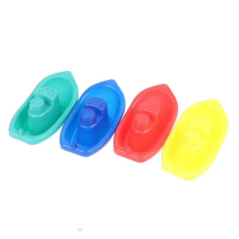4pcs Floating Ship Bathroom Kids Boats Bath Toys Bathtub Swimming Water Play Fun Educational Boat Toys for Childrens Baby Shower