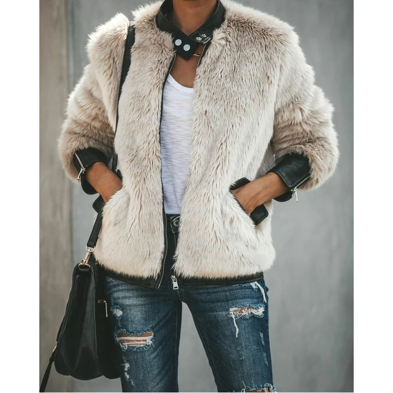 Новинка 2019 женская теплая флисовая куртка с карманами и мишкой верхняя одежда