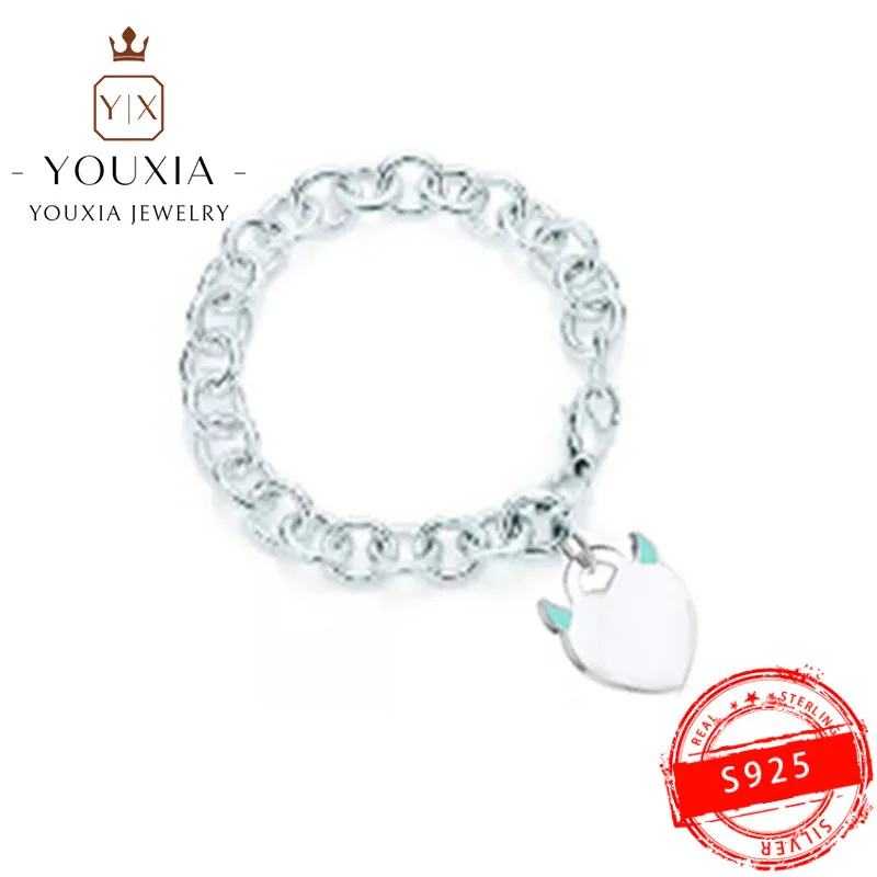

Customized Devil Heart Fashion Bracelet in Sterling Silver