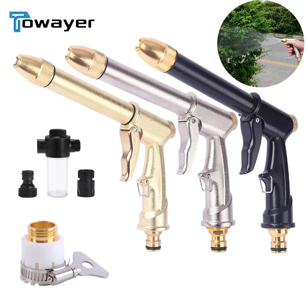 

Портативный водяной пистолет высокого давления для очистки автомойки садовый шланг для полива насадка спринклер пенопластовый водяной пи...