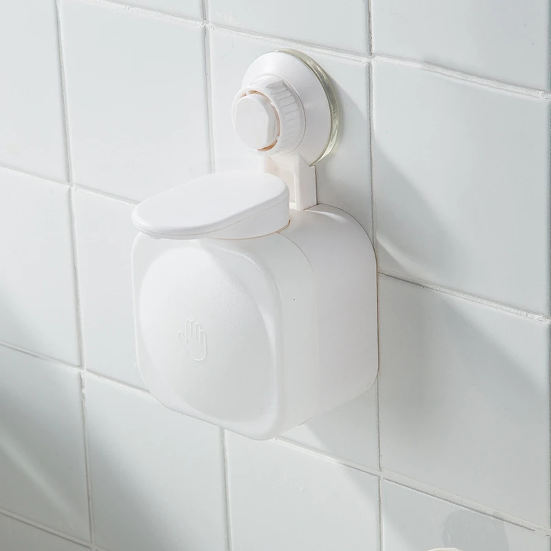 

Vacuum Suction Cup Soap Dispenser Wall-Mounted Punch-Free For Bathroom Kitchen Dish Washing Liquid Hand Lotion And Shampoo Showe