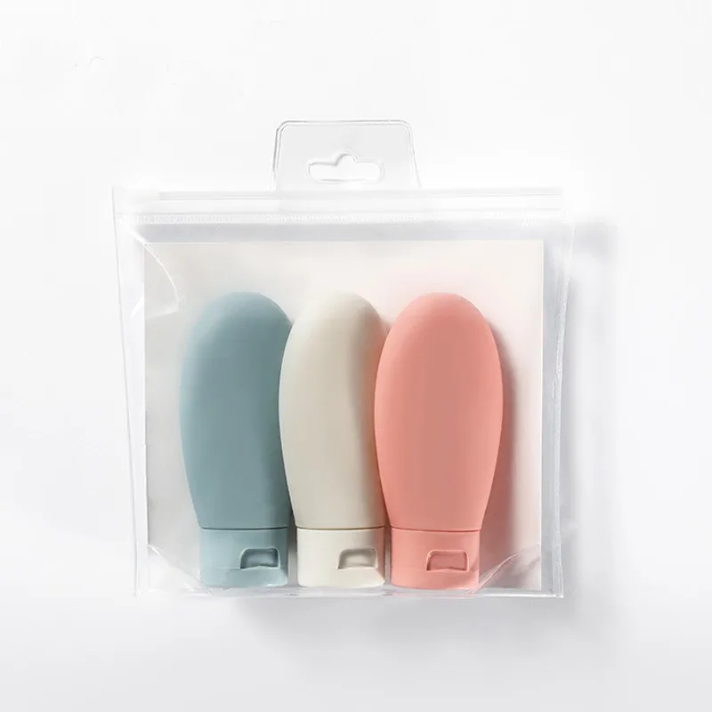

3pcs/set Nordic Syle Travel Refillable Bottle Kit Portable Essence Shampoo Shower Gel Bottles Container Can carry on the Plane