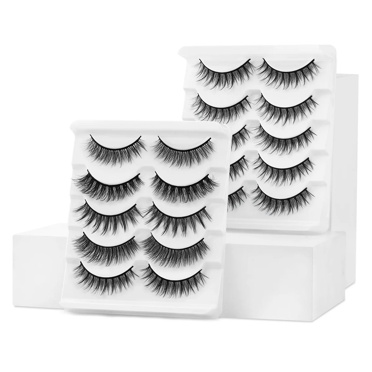 SEXYSHEEP 5/6 Pairs 3D Faux Mink eyelashes False Eyelashes Long Lashes Wispy Makeup Beauty Extension Tools Wimpers 13 Styles | Красота и