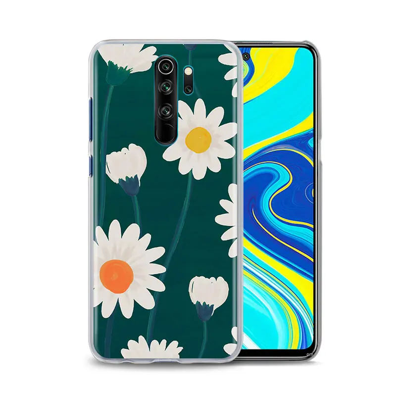 

Cute Cartoon Flowers Phone Case For Xiaomi Redmi Note 9S 10 Pro Max 9T 8 8T 9 Pro 8A 7 7A 9A 9C Hard Back Cover Shell Coque Capa
