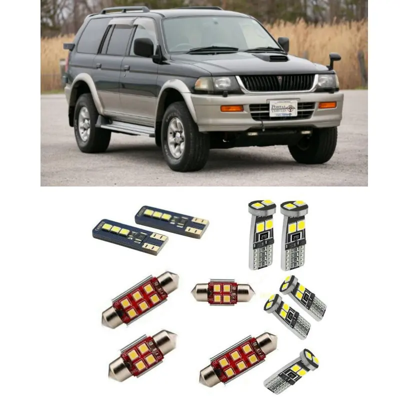 

Car Accessories Car Led Interior Light Kit For Mitsubishi Pajero sport mk1 1997 - 2008 Error Free White 6000K Super Bright