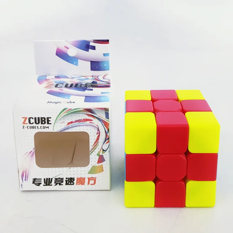 Z cube 3х3 скоростной куб без наклеек Гладкий волшебный головоломка 57 мм | Игрушки и
