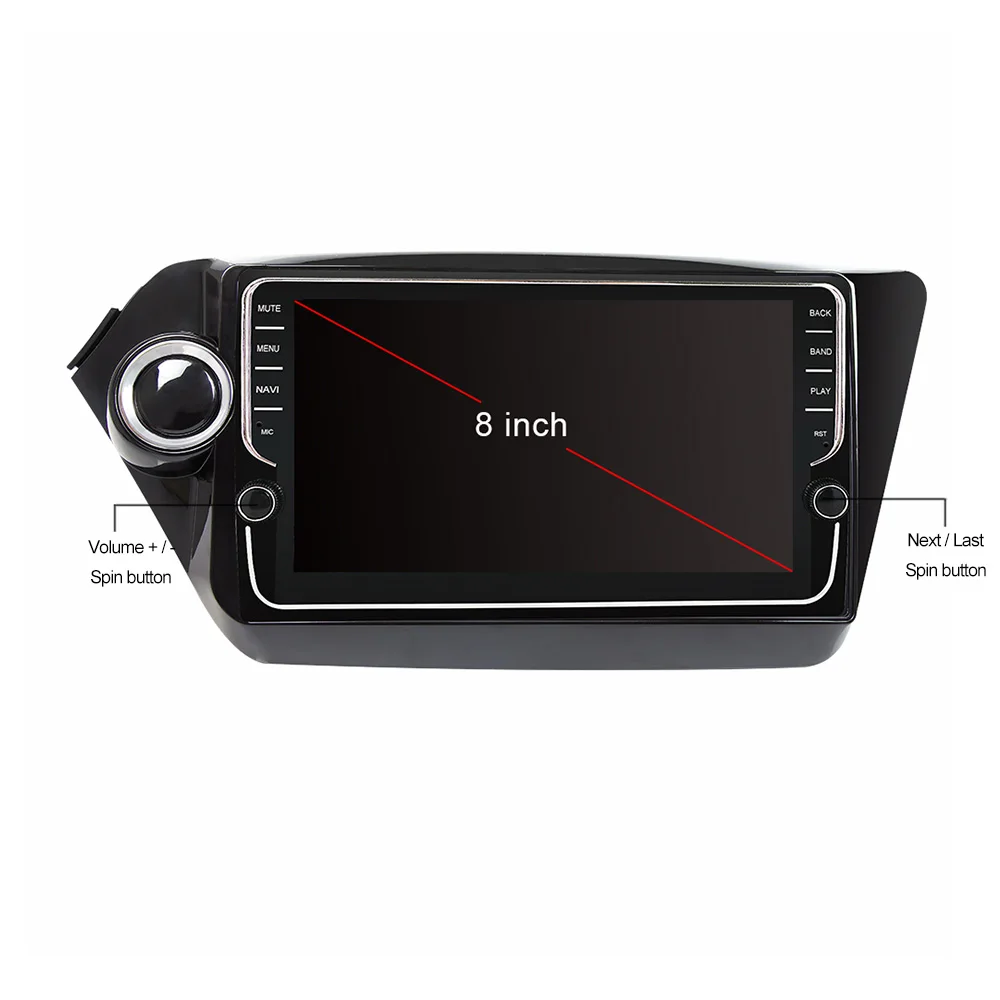 Eunavi 2 Din Android 10 автомобильное радио GPS для Kia k2 rio 3 4 2010 2016 Мультимедиа Стерео