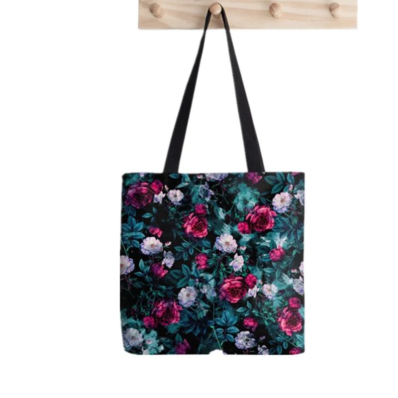 

Shopper RPE FLORAL ABSTRACT Tote Bag Printed Tote Bag women Harajuku shopper handbag girl Shoulder shopping bag Lady Canvas Bag