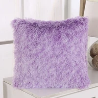 wedding new solid soft fur plush decorative cushion cover for home pillow case bed room pillowcases car seat decoration sofa