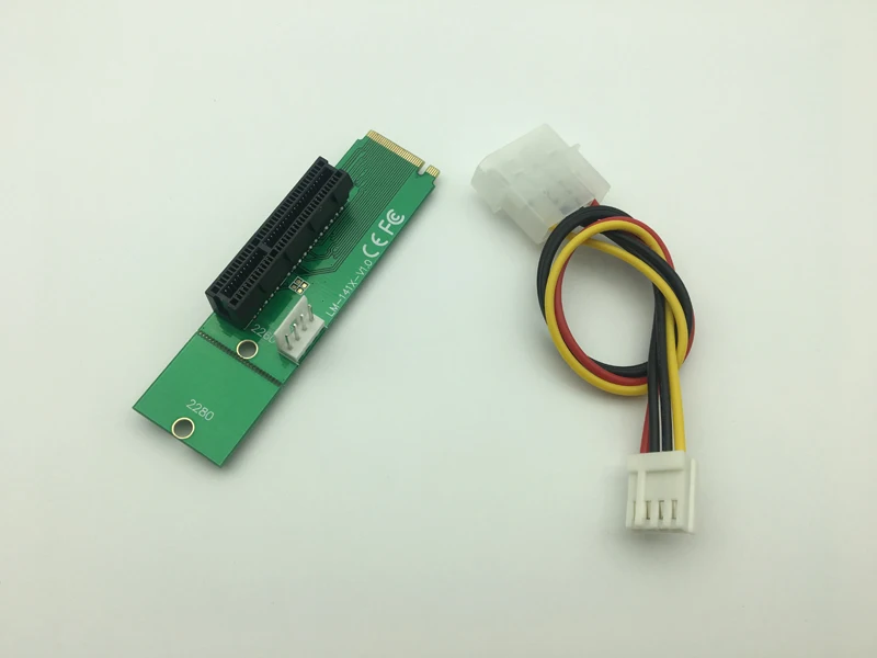 Новый NGFF M2 M.2 к PCI E 4x 1x слот Riser Card адаптер Мужской женскому PCIE мультипликатор для BTC