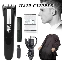 men hair clipper set electric hair trimmer rechargeable hair grooming kit with salon cape comb adjutsable comb hair cutting tool
