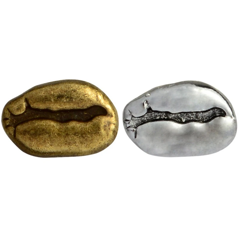 2 шт. Красный Купер древнее серебро кофейные зерна булавки эмалированные сумка