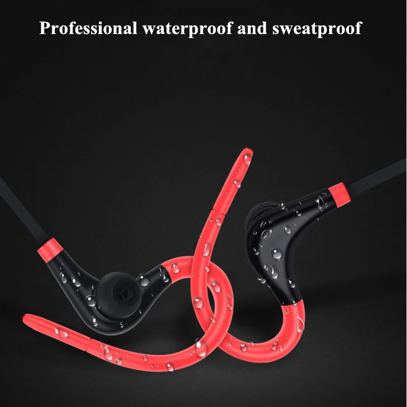 Беспроводные наушники Bundwin с Bluetooth 5 0 спортивные стерео ушным крючком