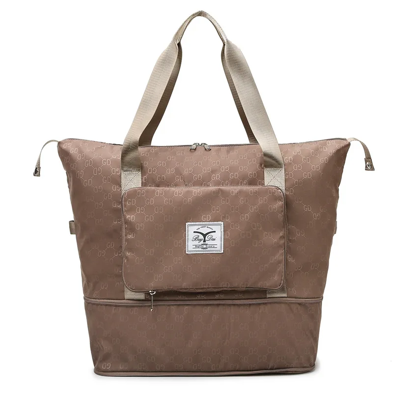 

Вместительная складная дорожная сумка для женщин, многофункциональная Водонепроницаемая уличная дорожная сумка, пляжная сумка на плечо, С...