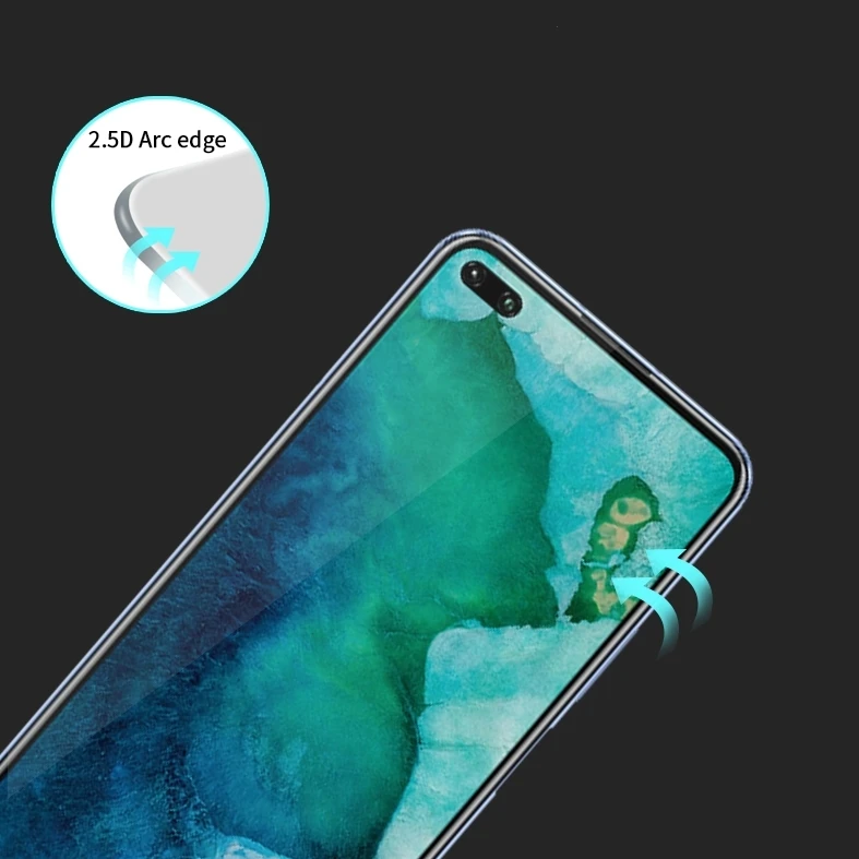 Protector de pantalla de vidrio templado para m&oacute;vil, pel&iacute;cula de vidrio duro para Huawei Honor V30 Pro, 2 unidades-1