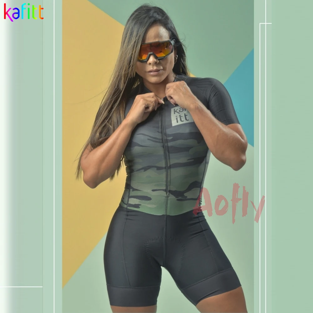 

Roupa Jersey Kafitt Cycling Short Jumpsuit Overalls For Women Summer Clothing 2020 Female Cyclist Monkey Set Bermuda Free Force