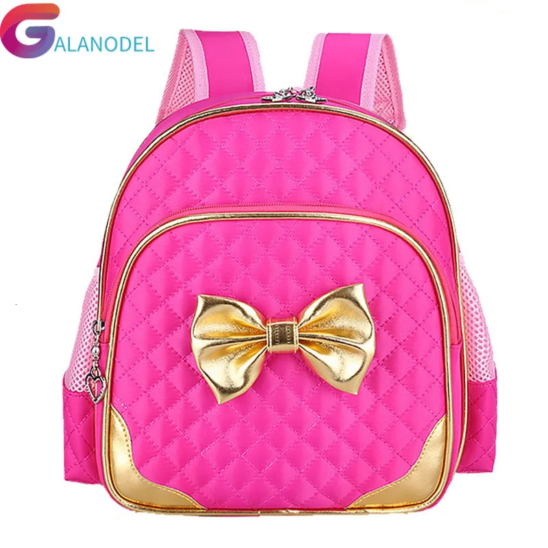 Школьная Детская сумка для детского сада рюкзак принцессы с бантом из