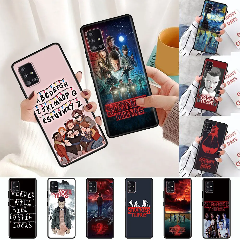 

Fall Stranger Things Lights Case For Samsung Galaxy A90 A80 A70 A60 A50 A40 A30 A20 A20e A10 A10e Black Soft Silicone Couqe Capa