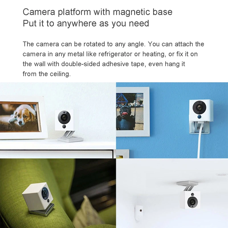 Горячая XiaoMi CCTV XiaoFang Dafang портативная умная wifi камера 1S ночного видения 1080P для умного дистанционного управления домашней безопасности Wecam