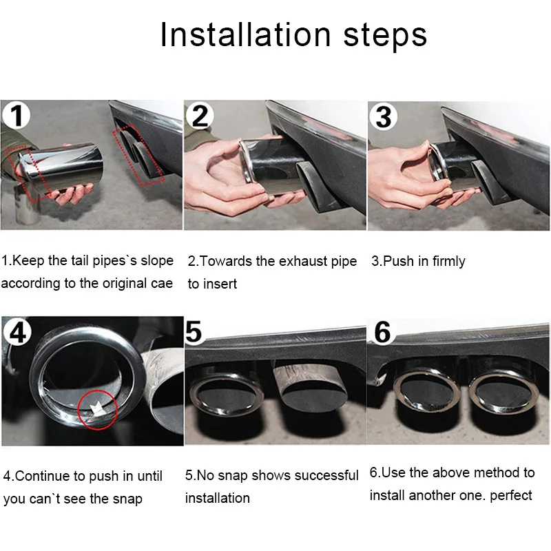 ESPEEDER 2 шт. авто хвост двойной Letout Нержавеющая сталь трубы наконечник глушитель