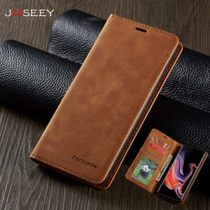 magnetic flip leather phone case for samsung galaxy a7 2018 a750 a8 2018 a530 a6 2018 wallet card holder back cover coque fundas free global shipping