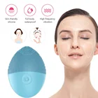 Ультразвуковая щетка для лица силиконовая электрическая щетка для мытья лица, версия электрической водонепроницаемой щетки для глубокой очистки кожи