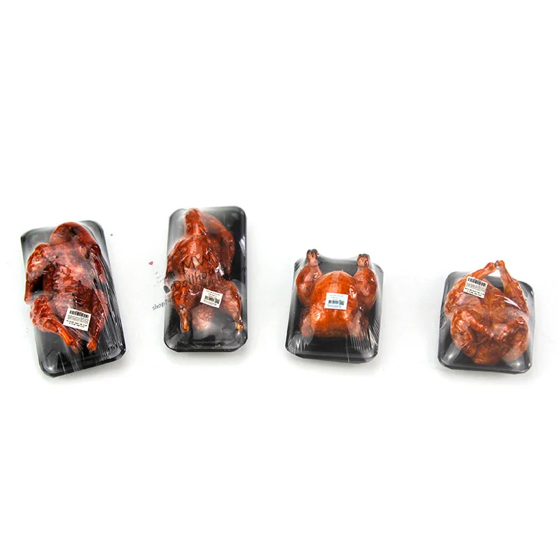 

JO HOUSE Miniature Roast Chicken Statue Dollhouse Restaurant Mini Turkey Model Sumpermarket Ornament Meal Toy