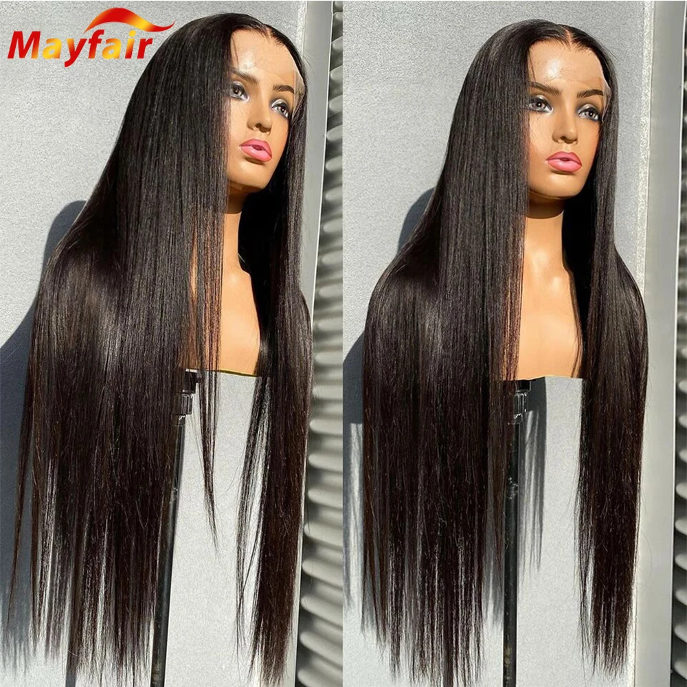 

Human Hair Wigs Lace Front Pre Plucked 13x4 Lacefront Bone Straight 28 30 Inch Frontal 4x4 Closure Wig with Baby Hair