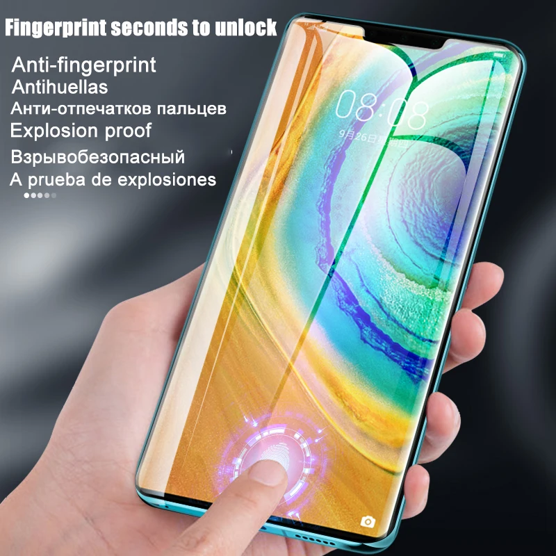 Изогнутое закаленное стекло с полным покрытием для OnePlus 9 8 10 Pro защитная экрана