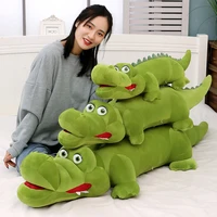 100120cm big size crocodile plush toys cartoon stuffed animal dolls soft lovely lying hug sleep pillow for kids children gifts