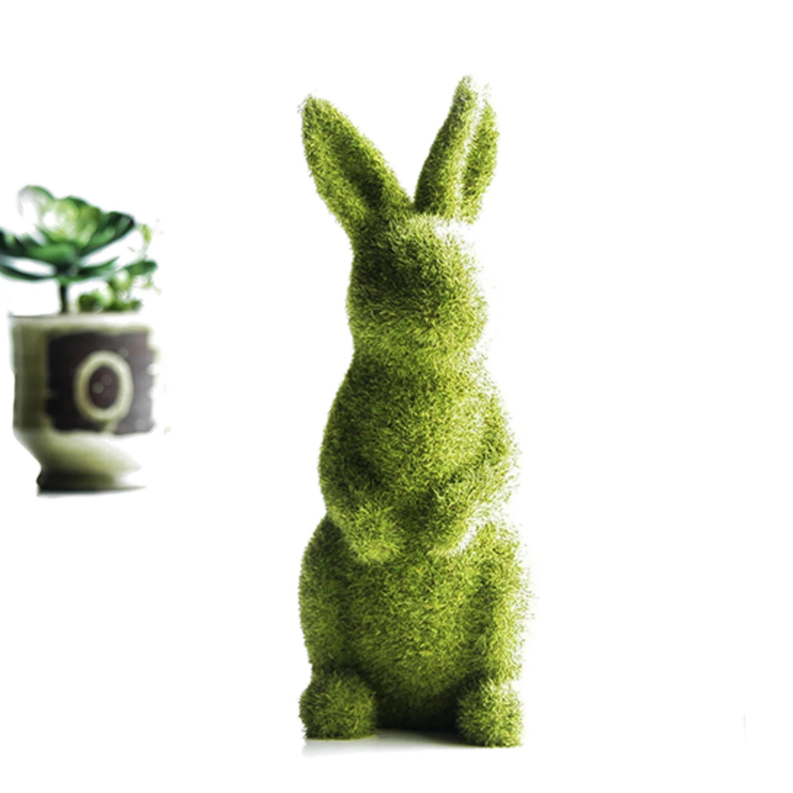 Искусственные растения зеленый декоративный Пасхальный кролик симпатичные