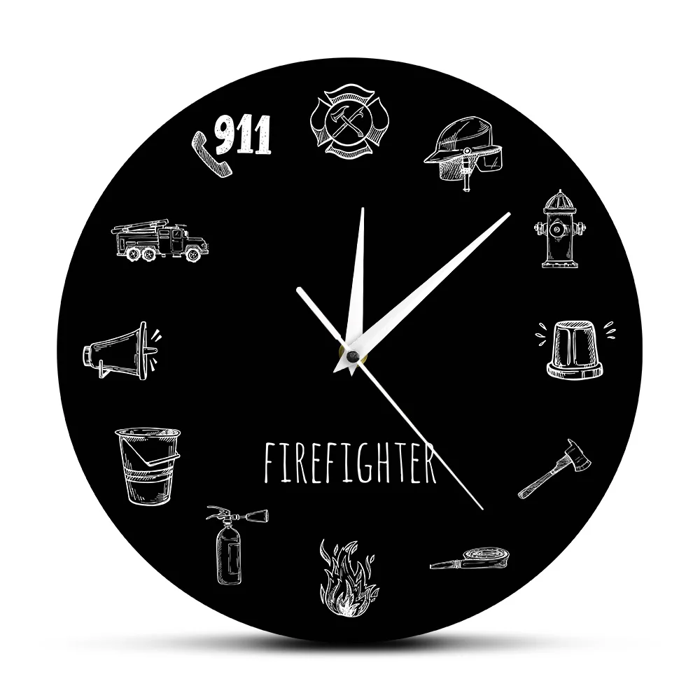 Пожарные инструменты современные настенные часы пожарные оборудования
