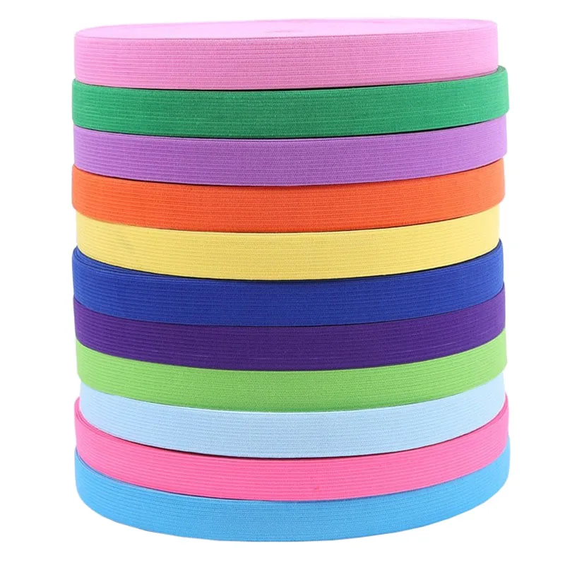 

40meters DIY Apparel Sewing Thick Colorfull Elastic Band 2cm Wide Rubber Band Elastic Clothes with Wide Belt Color Elastic Band