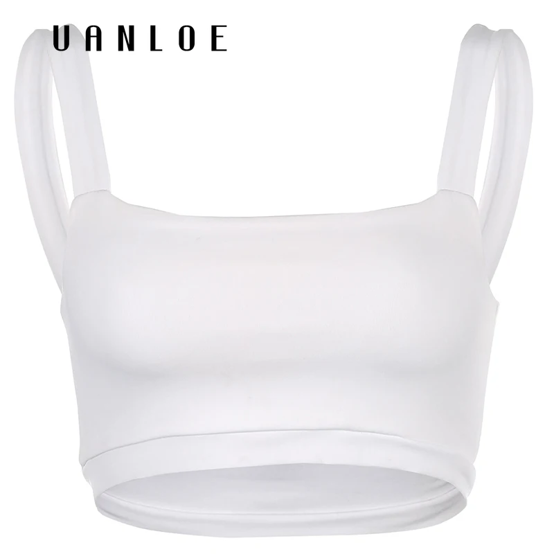 

Cropped Backless Streetwear Sexy Backless Tank Top Women 2020 Summer U Collar Tank Tops Crop Top