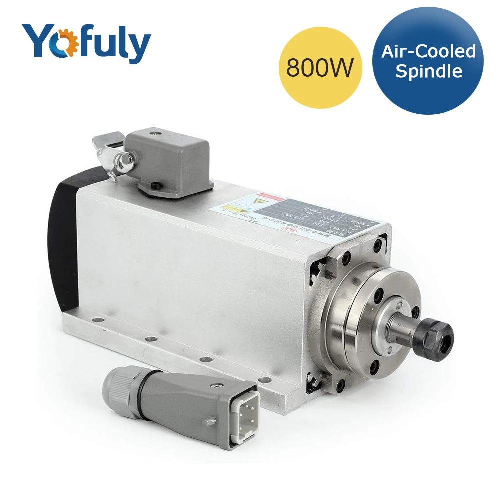 Высокоскоростной шпиндель 800 Вт воздушное охлаждение фрезерный Шпиндельный