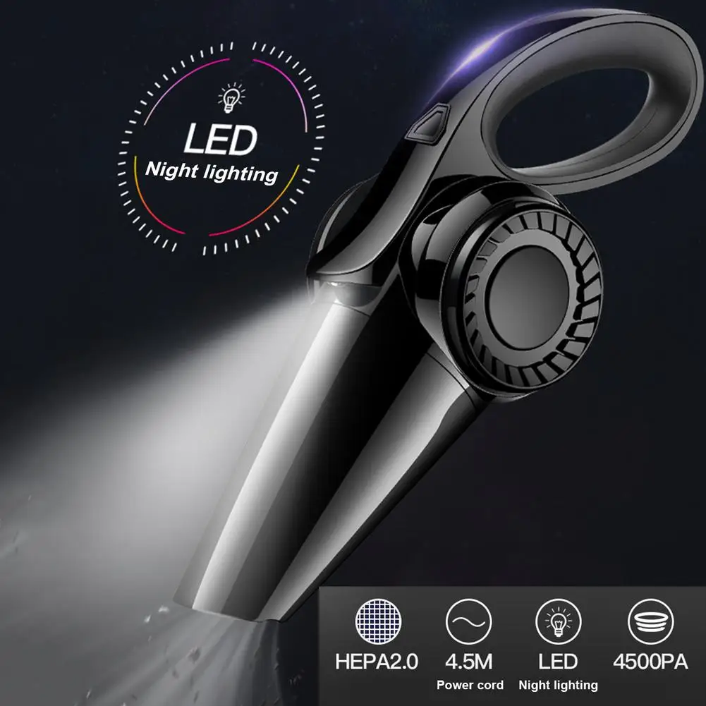 Многофункциональный автомобильный пылесос двойного назначения 120 Вт 4500 ПА с