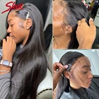 Гладкий парик из человеческих волос Remy T-Part, малазийские парики 5x5 HD, прямые парики на сетке спереди 4x4, гладкий парик