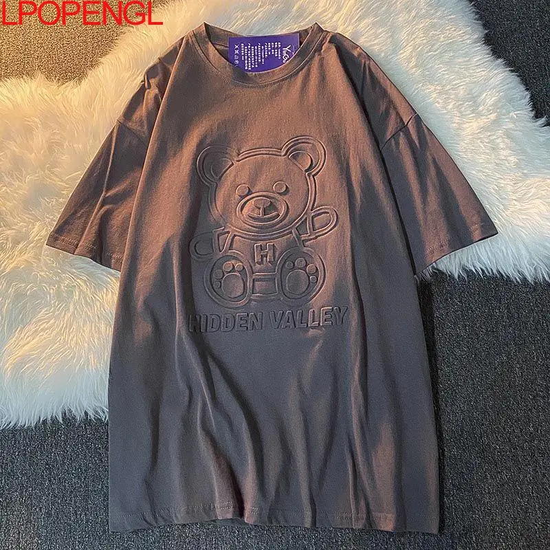 

Cotton Interesting Tie-dye Short-sleeved T-shirt O-neck Women's Street Hip-hop Casual Harajuku Fashion T-shirt Top 2021 Summer