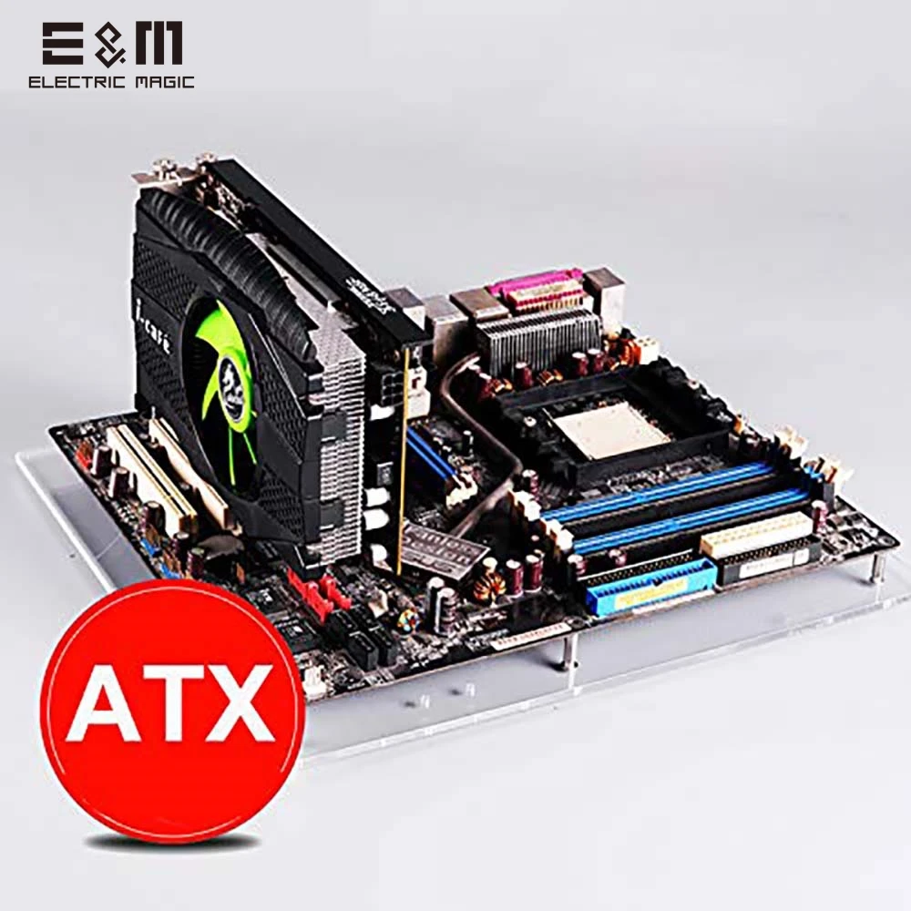PC открытая рама тестовая скамья шасси Mini ITX MATX EATX ATX материнская плата чехол для компьютера DIY настенная подставка VESA задняя вешалка держатель