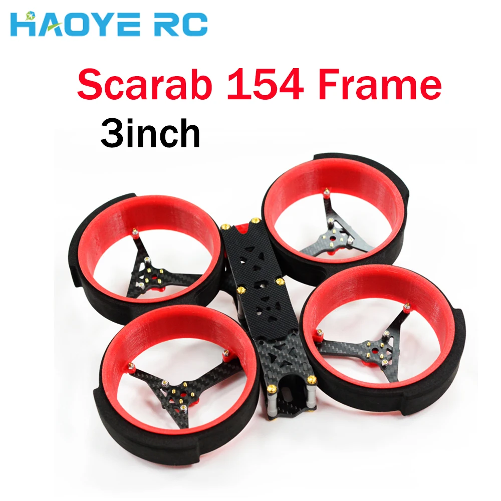 

Рама для гоночного дрона Haoye RC 154 мм 3 дюйма FPV H-типа с защитной крышкой