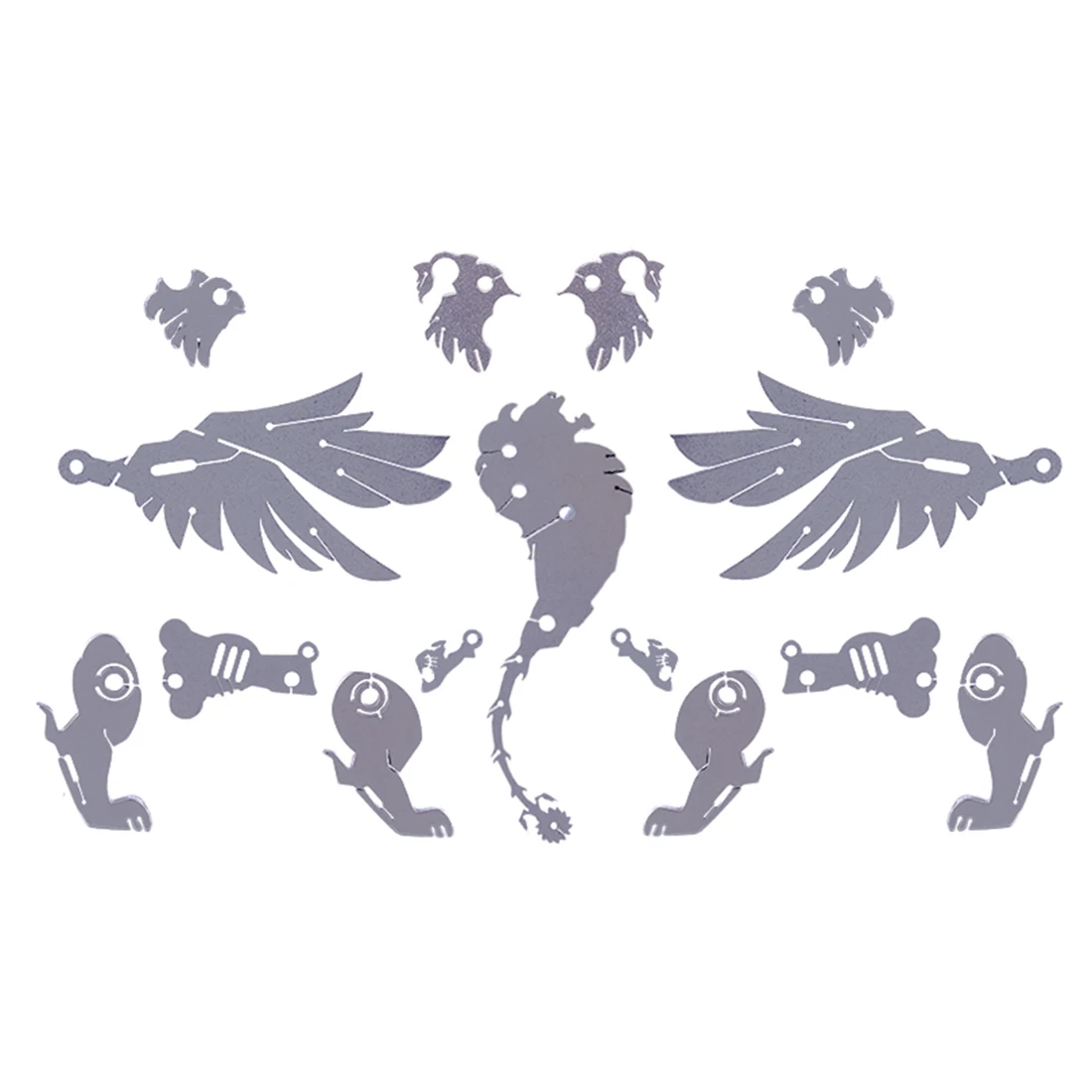 

Metal Manticore Home Furnishing Decorative Gift 3D Stainless Steel DIY Assembled Model Of Ornaments Home Decoration Accessories