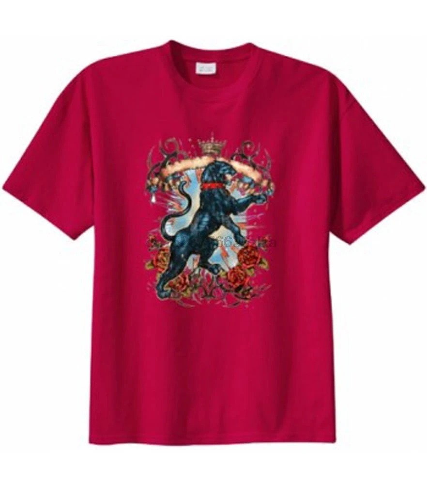 Большие мужские стоячие Пантеры татуировки футболки (большие и высокие обычные