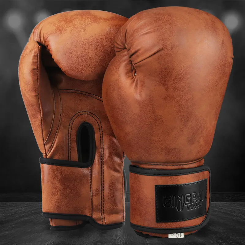 

Wholesale Adult Men's Boxing Gloves Sandbag Training Punching Gloves 8 10 12oz MMA Fight Boxing Muay Thai Match Special Gloves