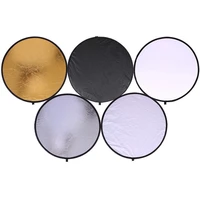 24 60cm 5 in 1portable collapsible light round photography studio photo oval collapsible light reflector handhold photo disc