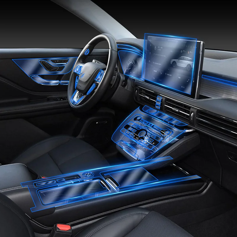 Аксессуары для Lincoln CORSAIR 2020 прозрачная пленка из ТПУ приборной панели автомобиля